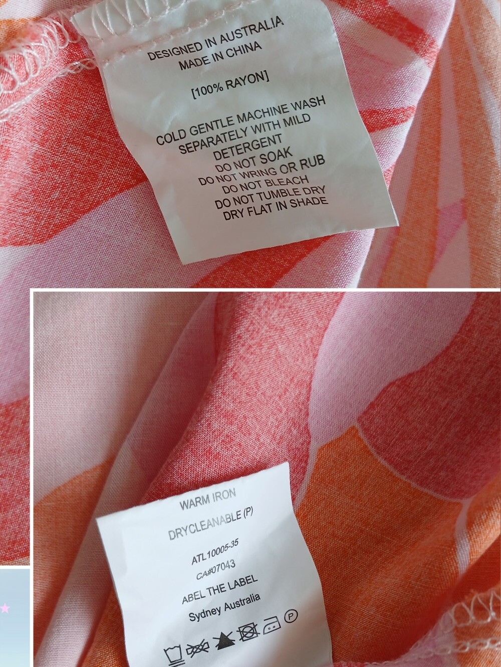 Abel The Label Rumi Maxi Dress in Orange and Pink Tropical Floral Anthropologie - Picture 14 of 15